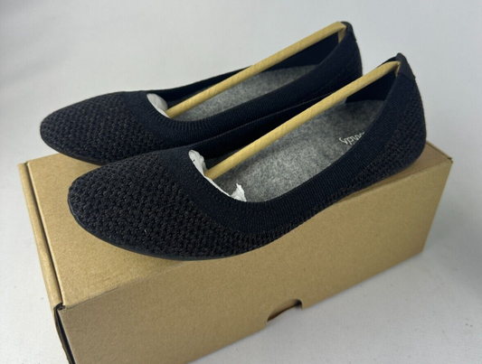 Allbirds Womens 6 Tree Breezers Heathered Black Ballet Flat Shoes TB1WHBK060