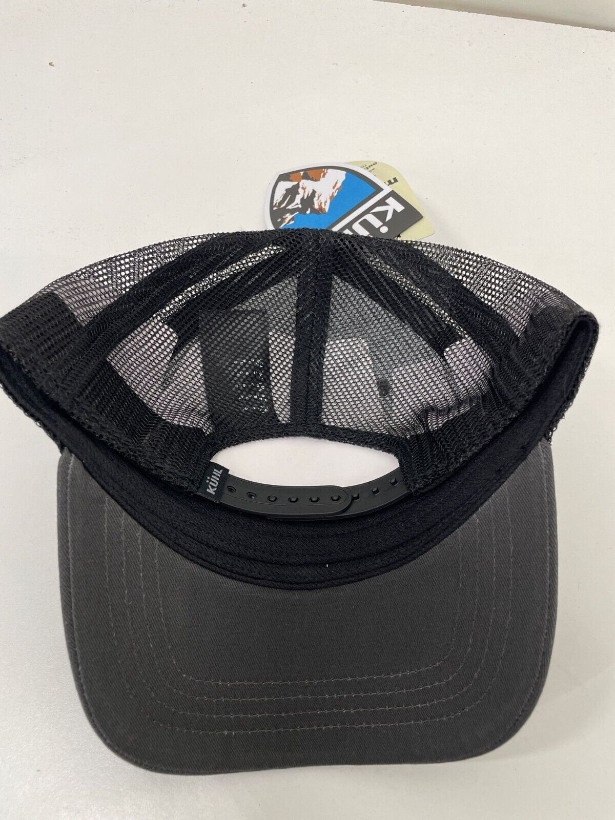 Kuhl Mens Adult Trucker Mesh Snapback Hat Cap Olive Green Carbon 830 One Size