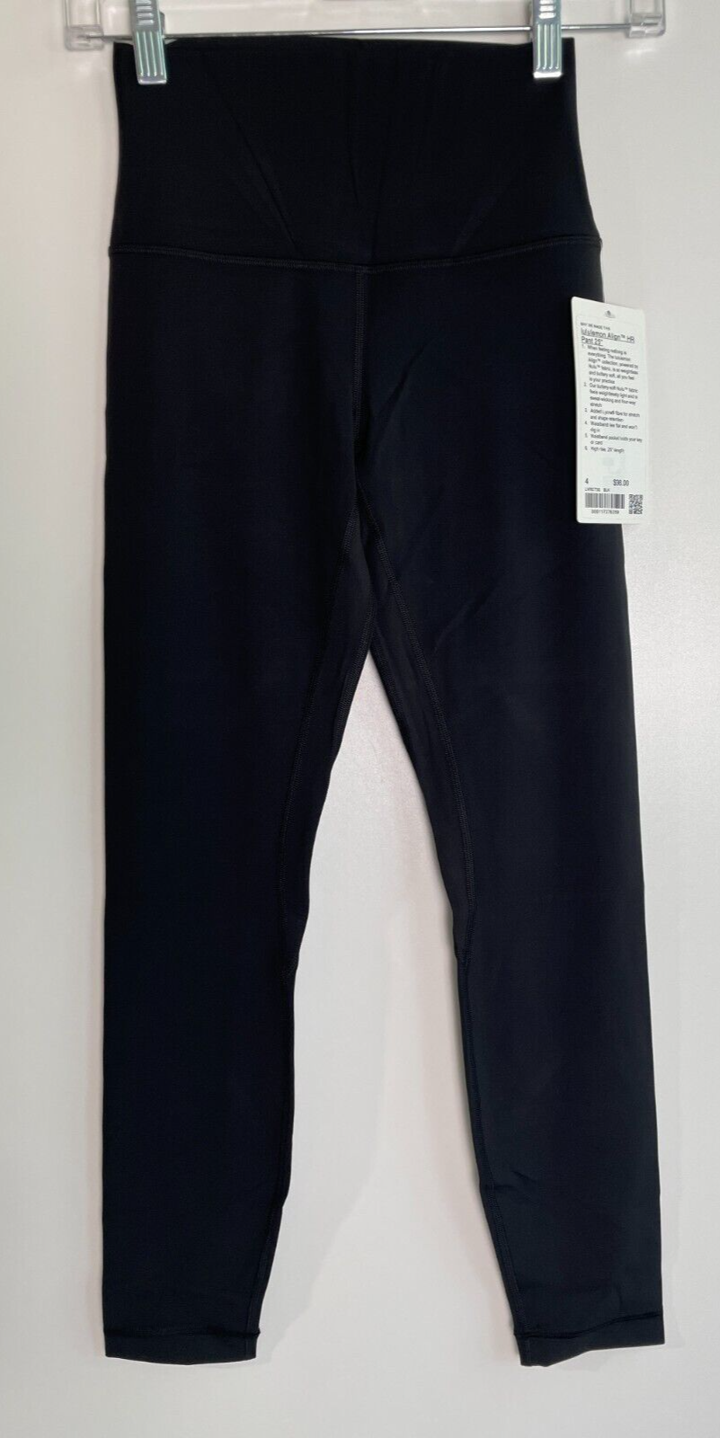 Lululemon Womens 4 Align High-Rise Leggings 25" Black Yoga Training LW5CT3S