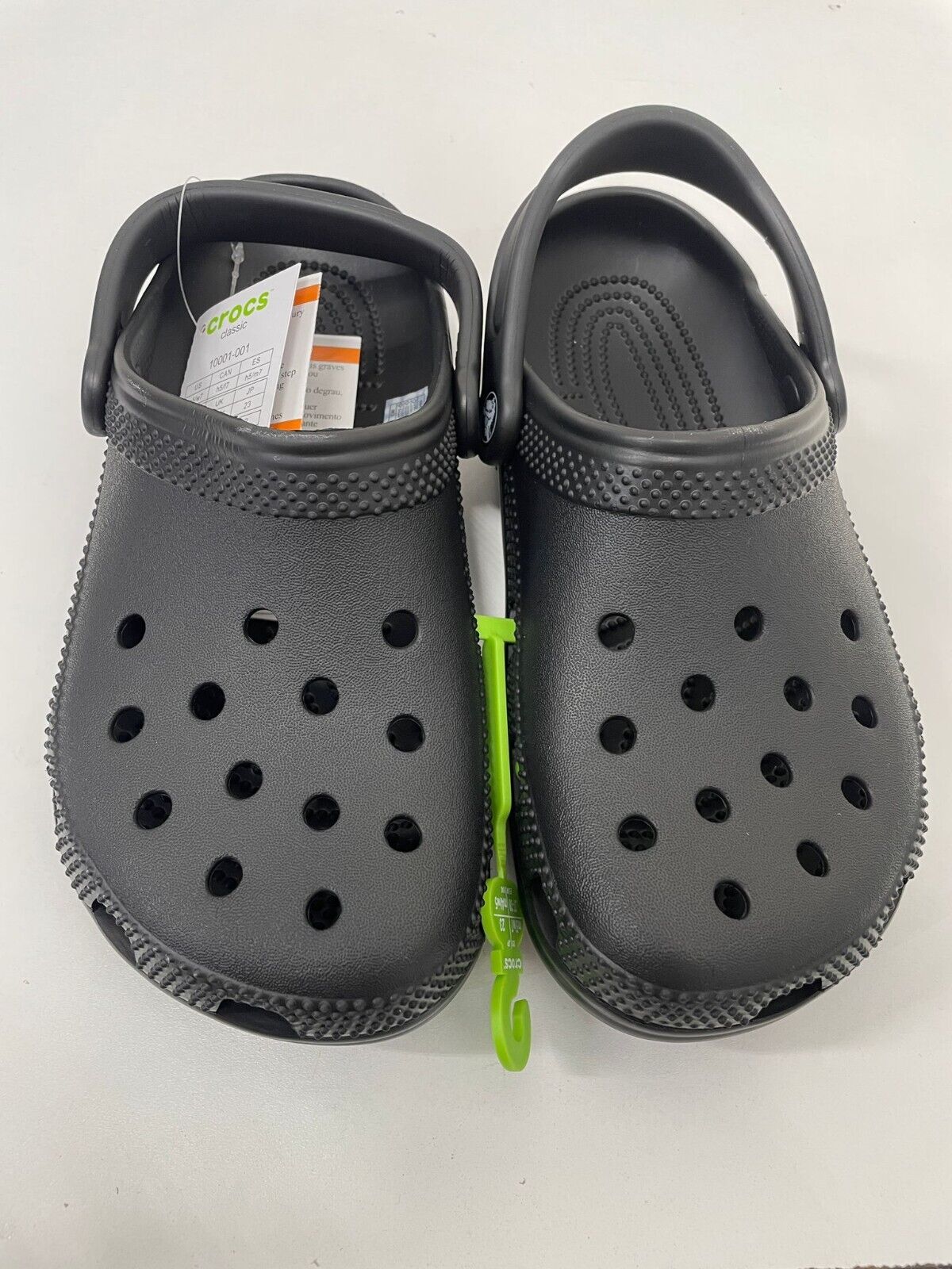 Crocs Men's Womens Classic Clog Black 10001-001 Lightweight Shoe Sandals