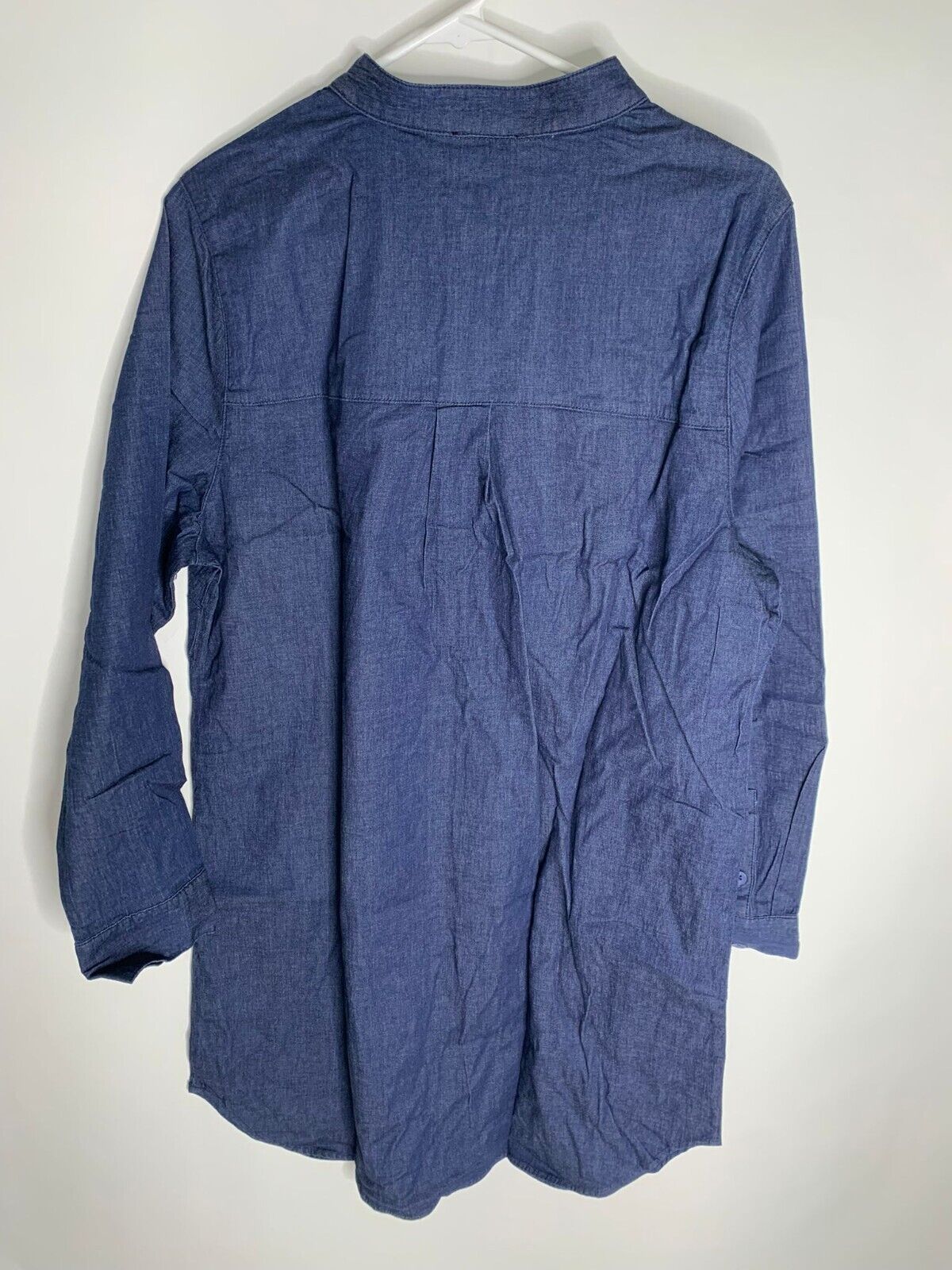 Universal Standard Womens XS Dark Indigo Hannah Denim Shirt Dress Shift