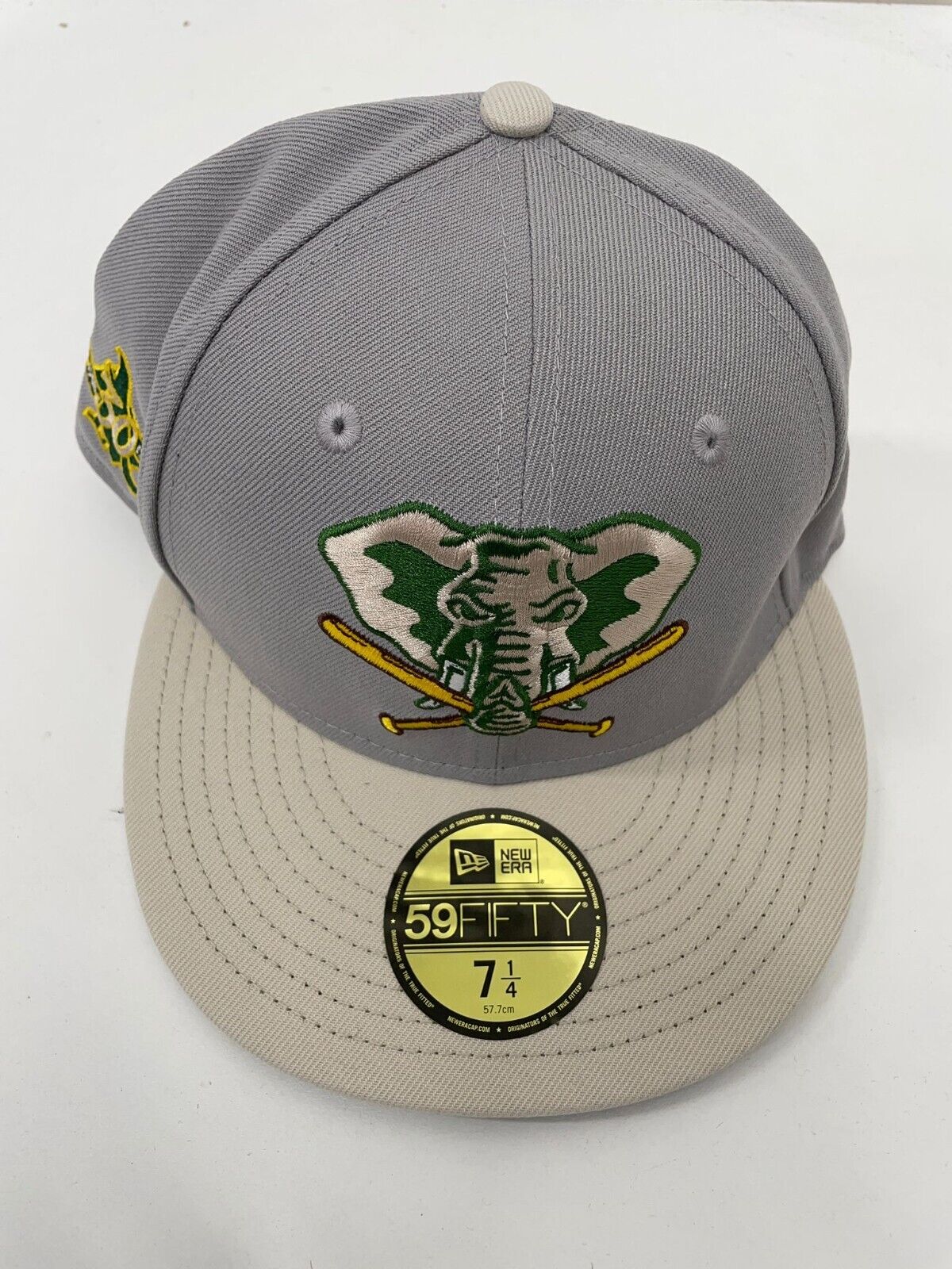 Oakland Athletics A's Mens 7 1/4 Gray Stone Hat Baseball MLB 30th Anniversary