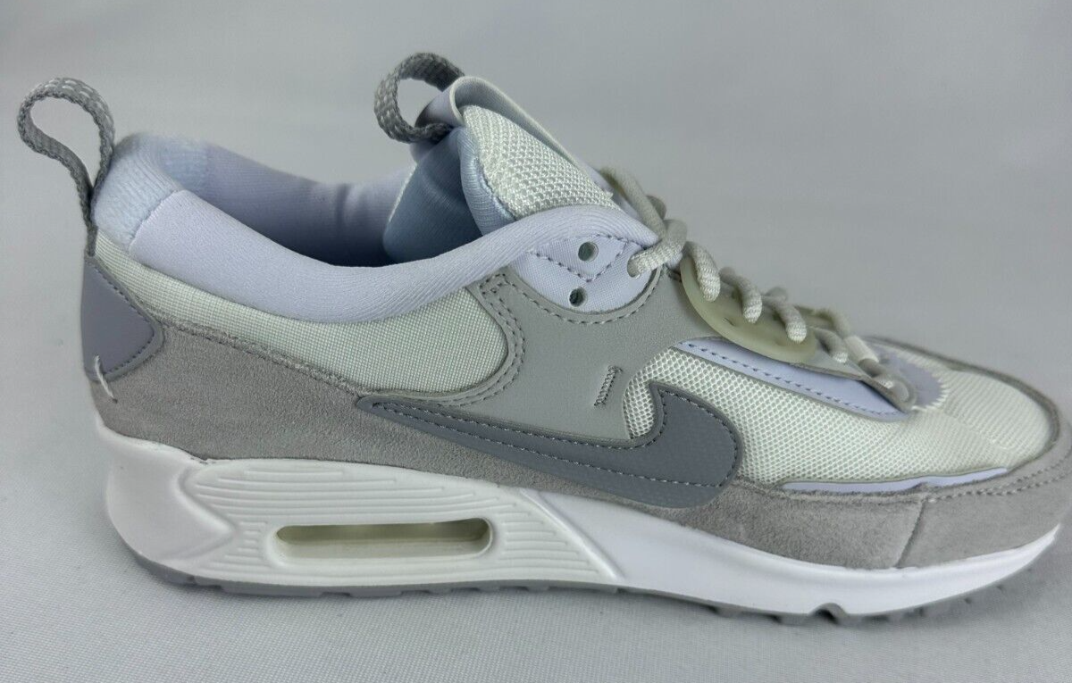 Nike Womens 6 Air Max 90 Futura 'White Pure Platinum' Running Shoes DM9922-103