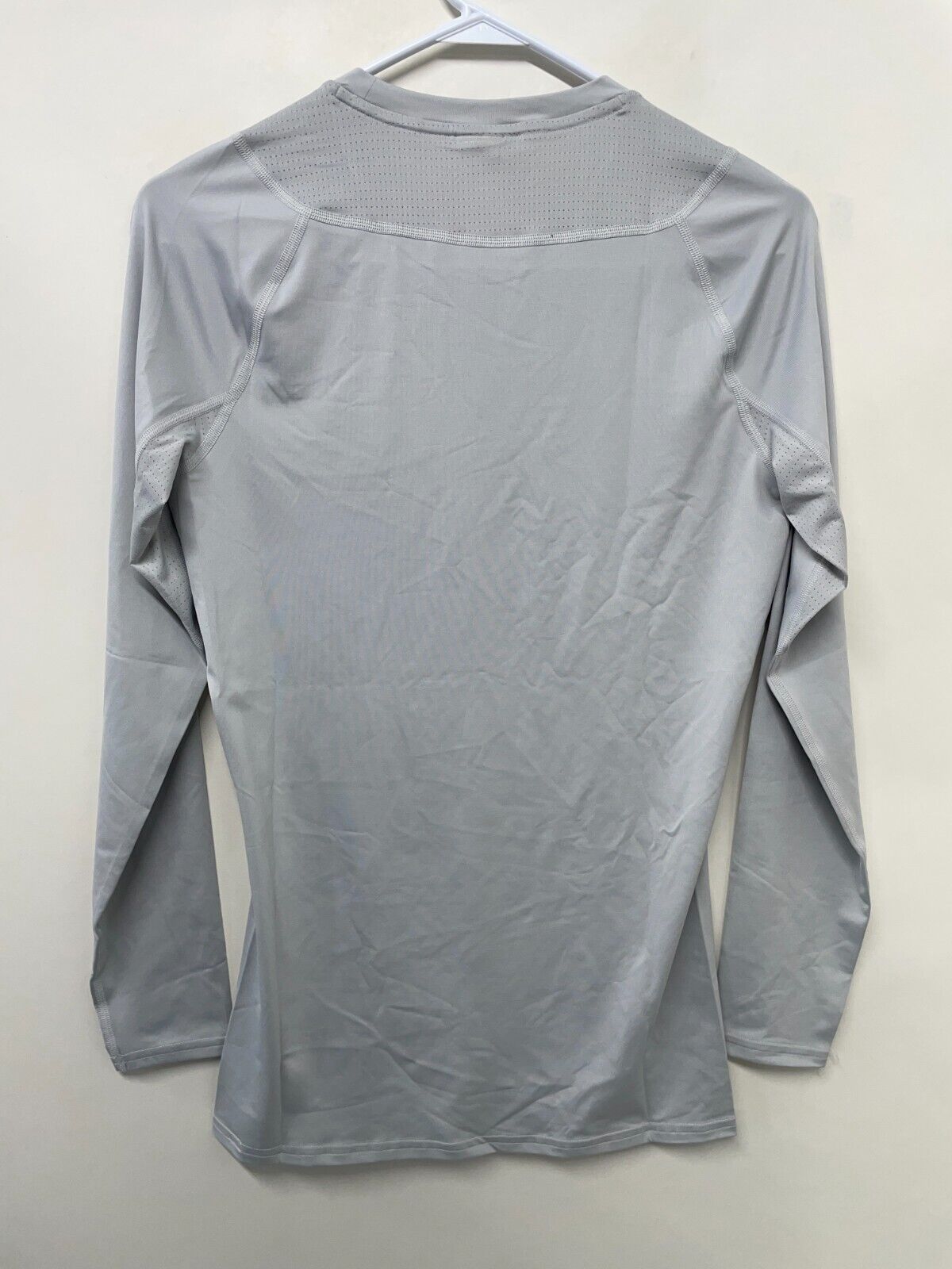 Gymshark Mens S Element Baselayer Long Sleeve T-Shirt Gray Ultra-Tight GMBP4019