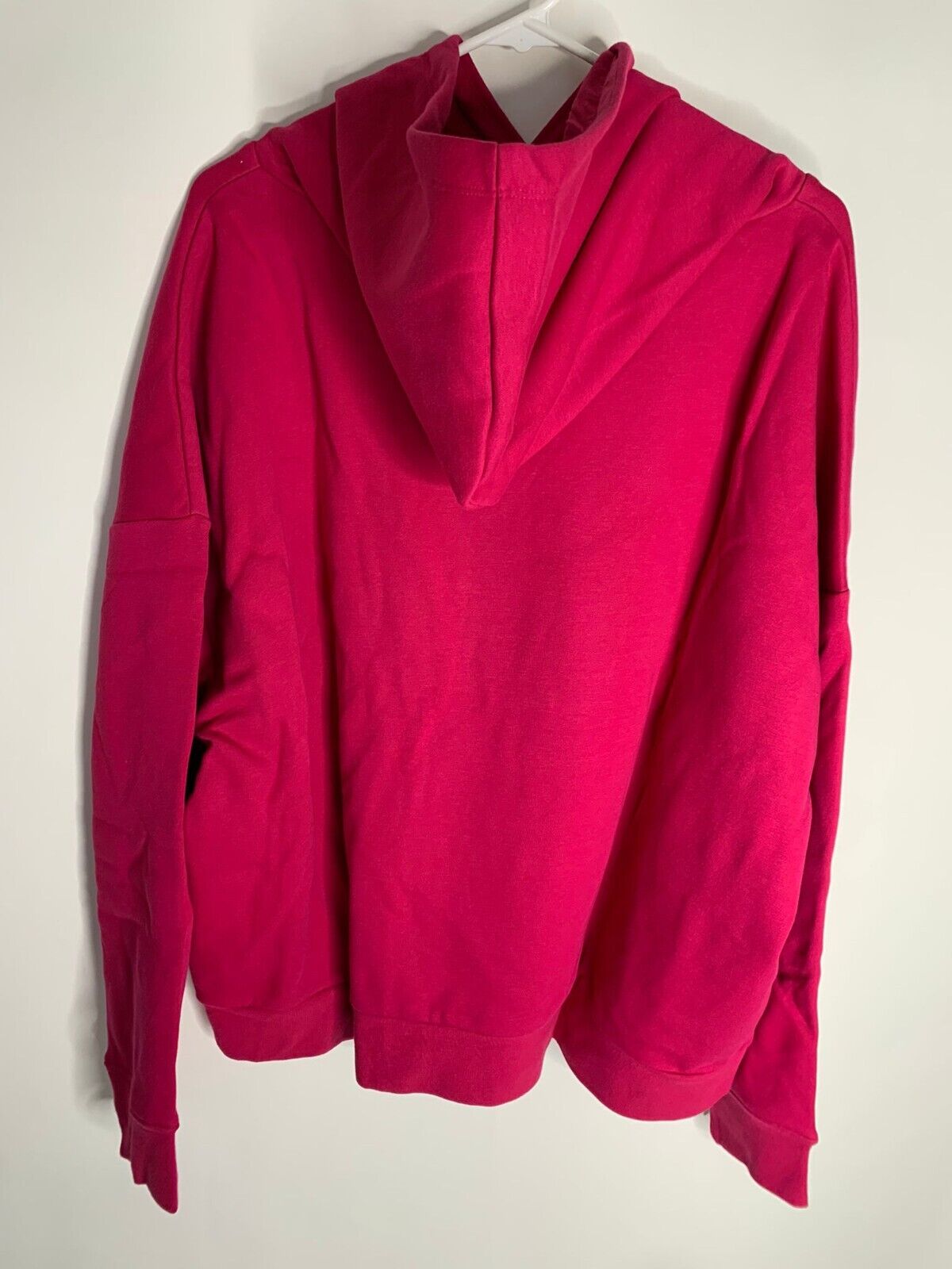 Fabletics Womens 1X The Go To Hoodie Dark Fuchsia Pink Sweatshirt