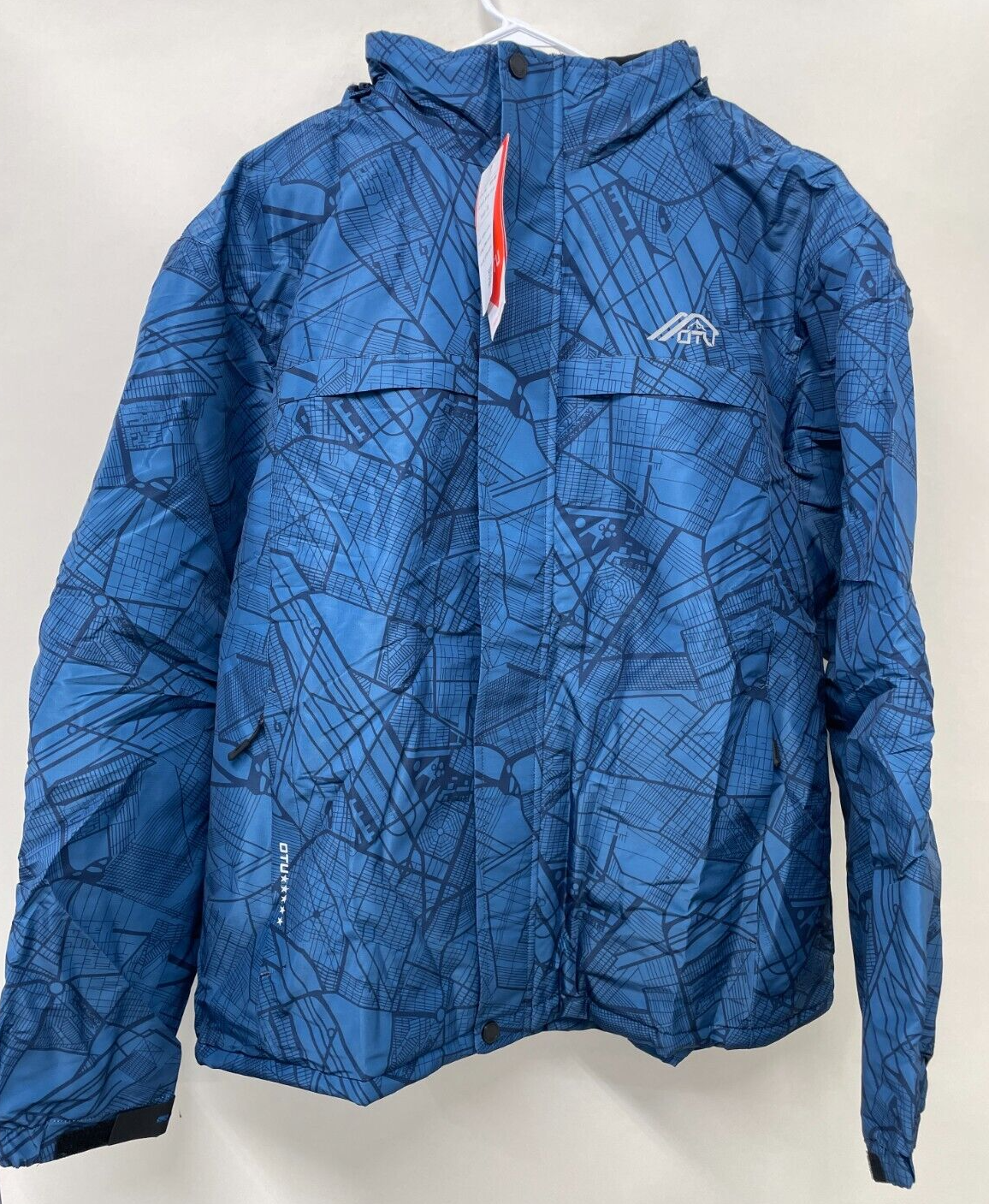 OTU Mens XL Waterproof Ski Jacket A-Dark Blue City Snowboarding Snow Coat 589-AB