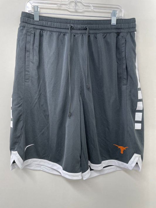 Texas Longhorns Nike Men XL Dri-FIT Elite Stripe Basketball Short Gray NCAA