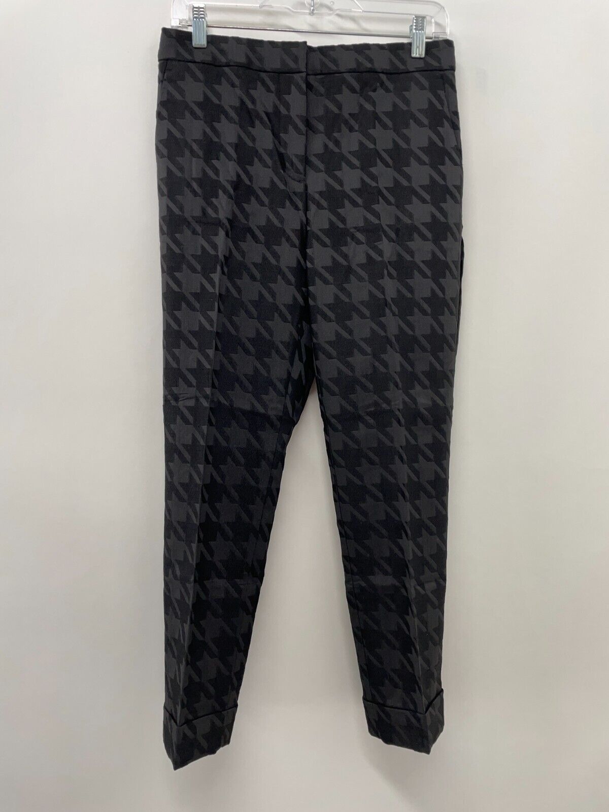 Ann Taylor Women's 4 Petite Everyday High Waist Ankle Pant Black Houndstooth NWT