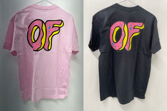 Odd Future OF Mens M Lot of 2 Black & Pink Donut T Shirts Streetwear