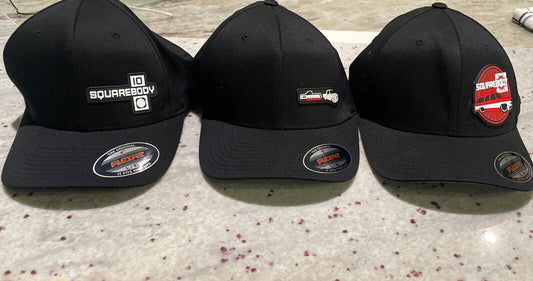 Square Body Nation Men’s Adult L/XL Flexfit Lot Of 3 Hats Caps Chevy Original