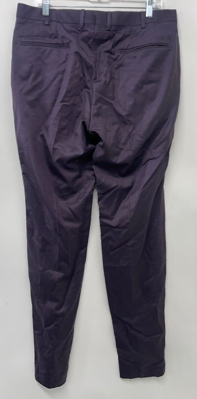 Ermenegildo Zegna Mens 36R Burgundy Purple City Wool & Silk Suit Dress Pants
