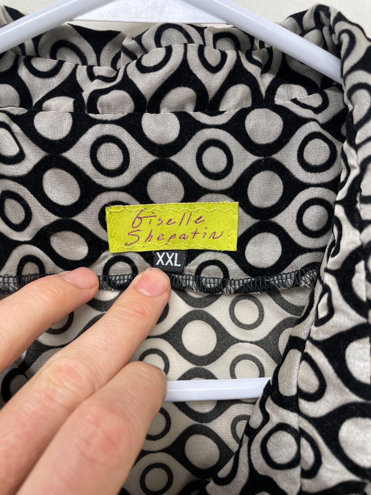 Giselle Shepatin Womens XXL Mini Shirt Dress Black Button Front Oversized