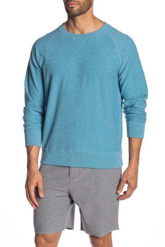 Grayers Mens XXL Storm Blue Portofino Reversible French Terry Pullover Sweater