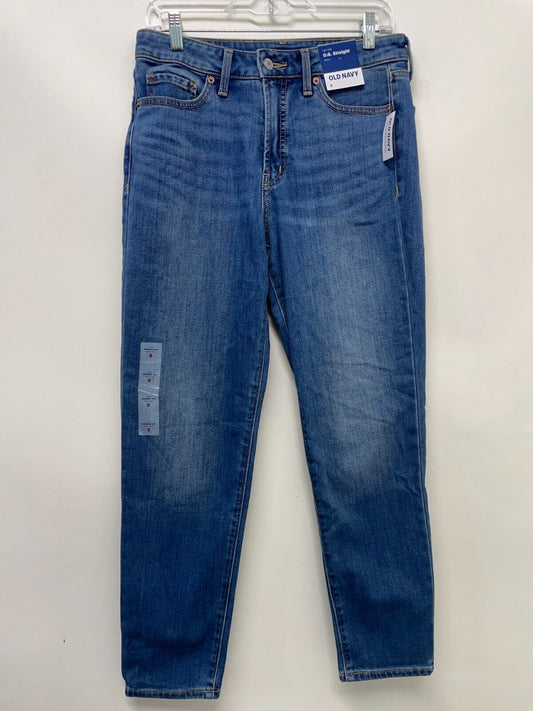 Old Navy Womens 10 High-Waisted OG Straight Ripped Jeans What a Dalia 673587