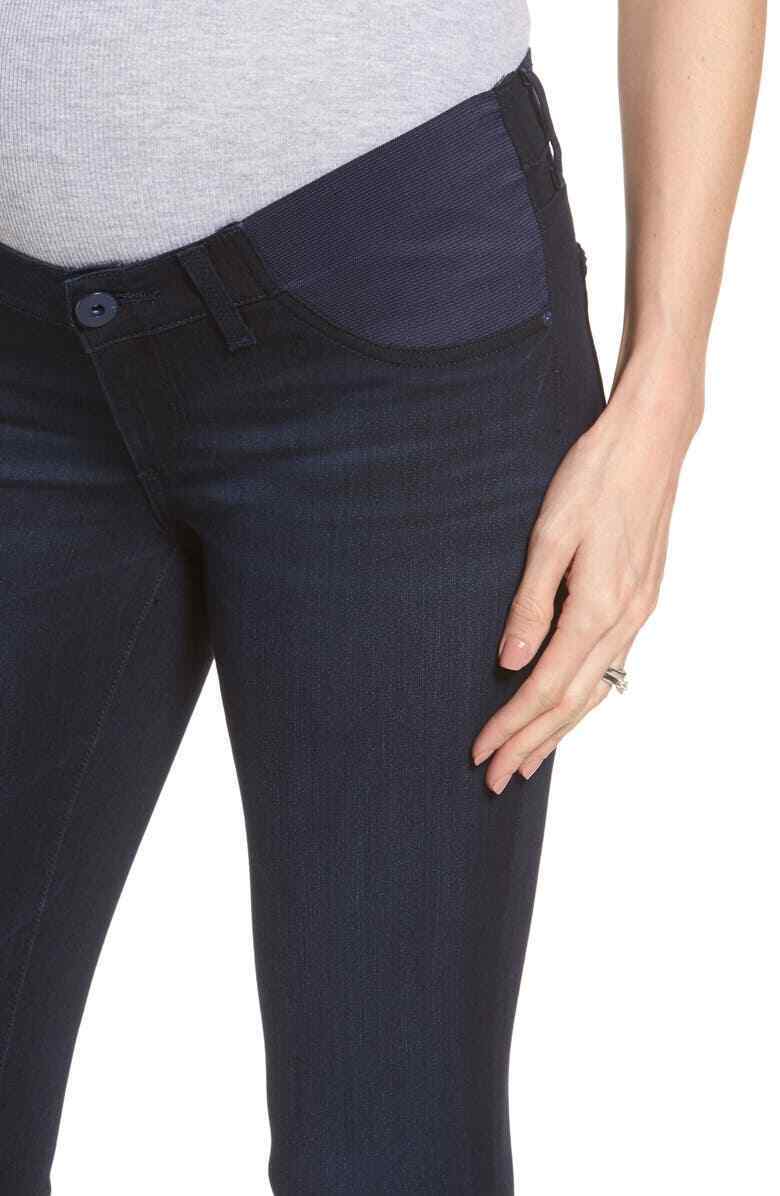 DL1961 Womens 26 Emma Power Legging Maternity Jeans Dark Wash Rinse