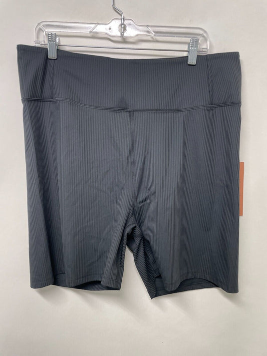 Girlfriend Collective Women's Plus XXXL RIB High-Rise Bike Short Black 8.5" NWT