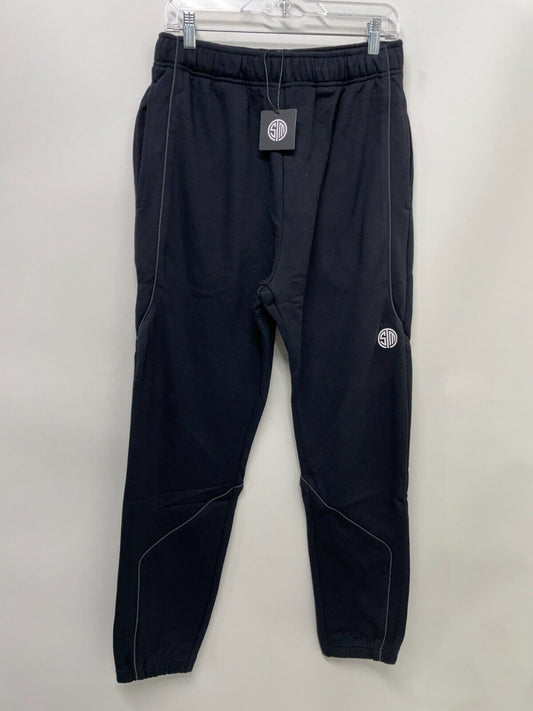 TSM Men's XL Backline Sweatpants Black Tapered French Terry Reflective Pants NWT