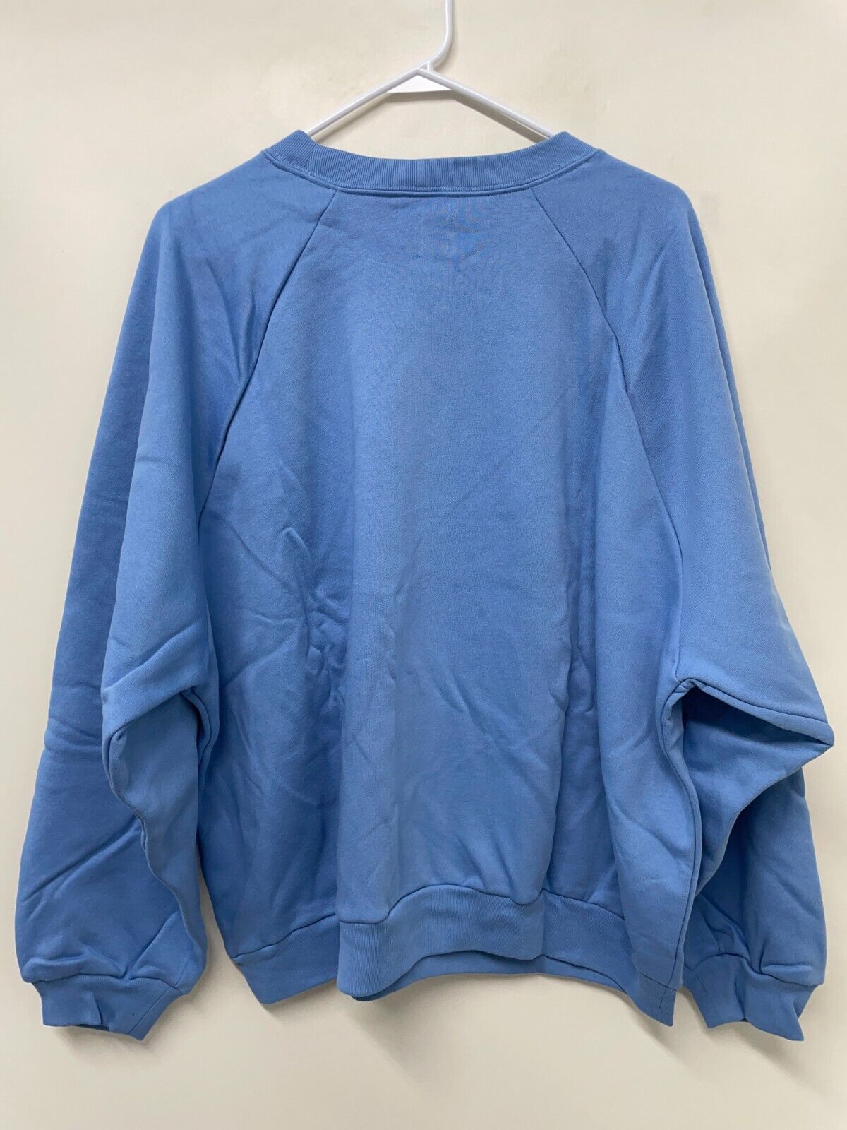 Gap Womens XXL Vintage Soft Raglan Sweatshirt Buxton Blue Crew Neck 765585