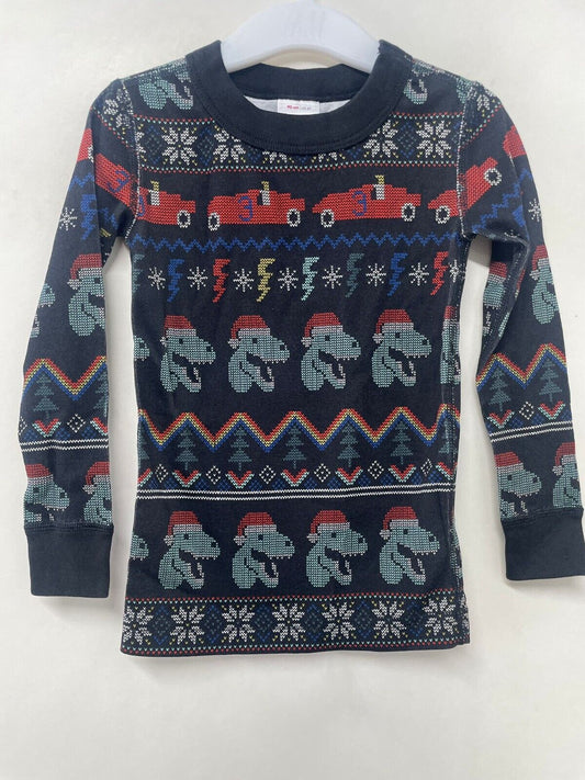 Hanna Andersson 3T Holiday Family Print Long Sleeve T-Red Christmas Shirt