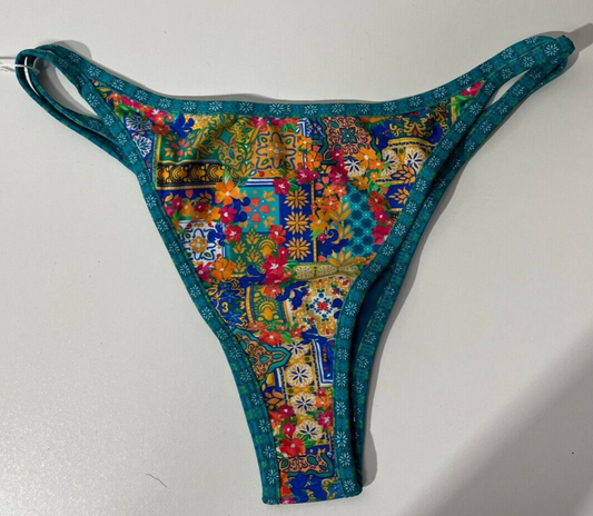 Bydee Womens S Prague Bottoms Bikini Alegre Swim Wear Blue Floral 9355804028677