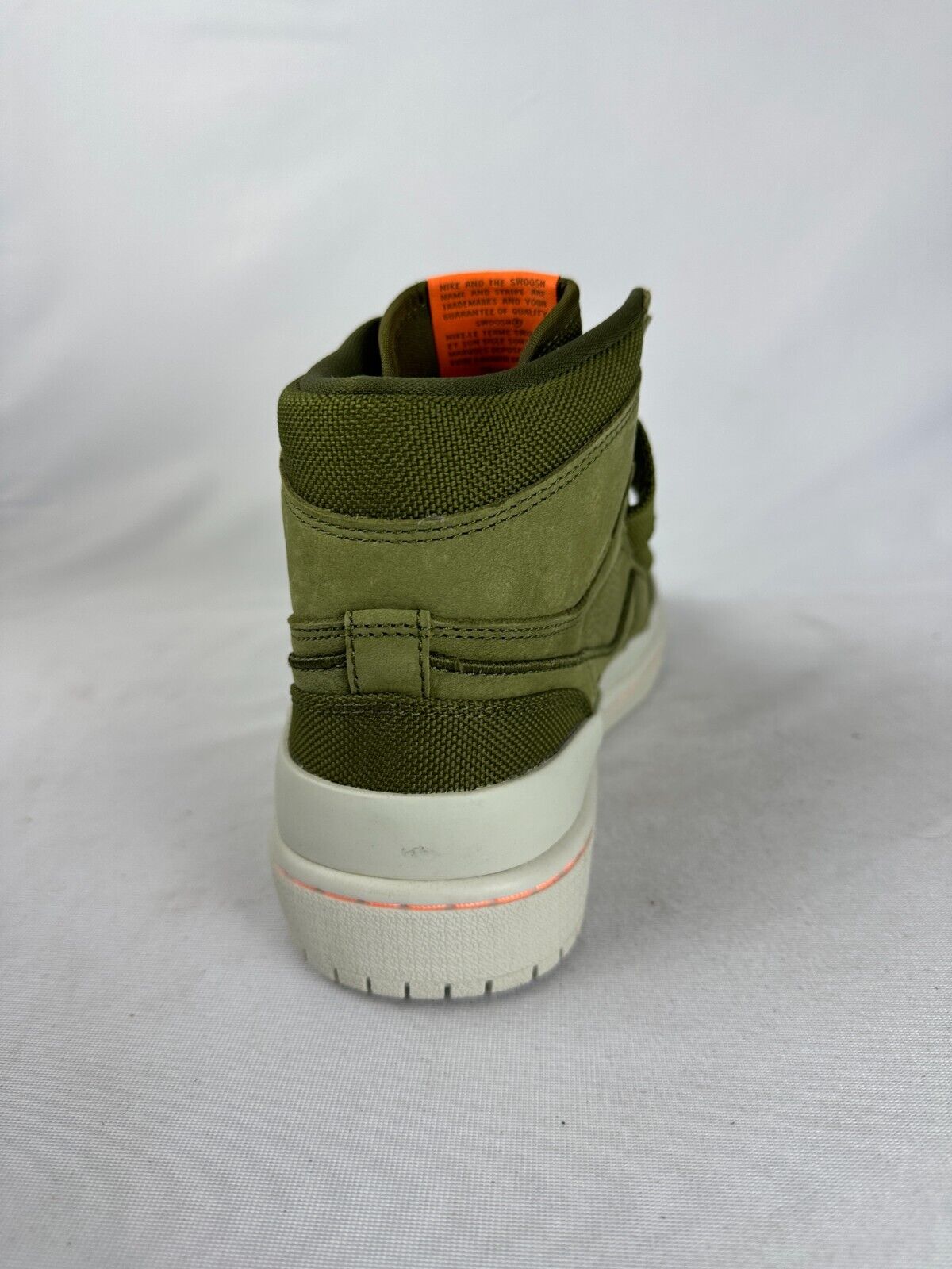 Nike Mens 8 Air Jordan 1 Retro High Double Strap 'Olive Canvas' AQ7924-305