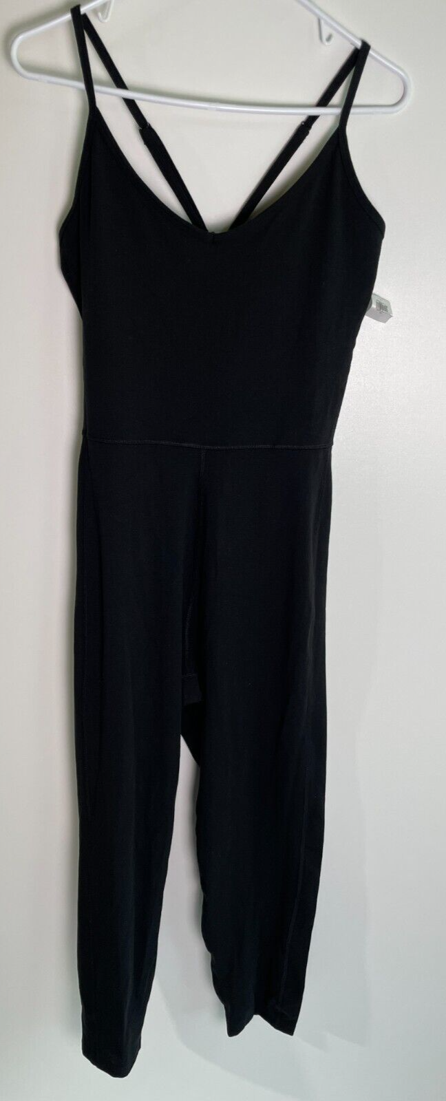 Old Navy Women's XL PowerChill 7/8 Cami Cross-Back Bodysuit Black Jack 831915