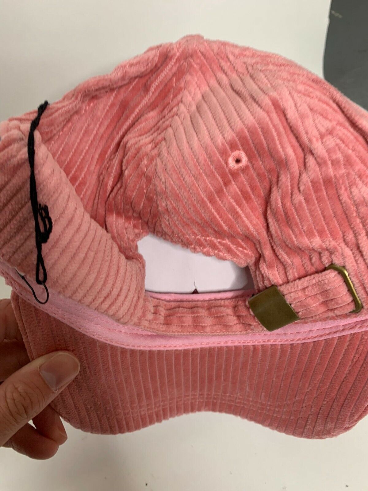 Zyia Active Womens Adjustable Dusty Rose Pink Corduroy Baseball Cap Hat