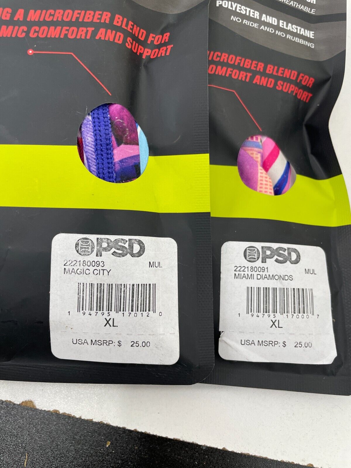 Lot of 3 PSD Mens XL Boxer Brief Underwear Multicolor Miami Atlanta Gu – B  Squared Liquidation