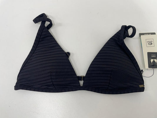 Rip Curl Womens Premium Surf Banded Fixed Black Triangle Bikini Top Swim GSILU9