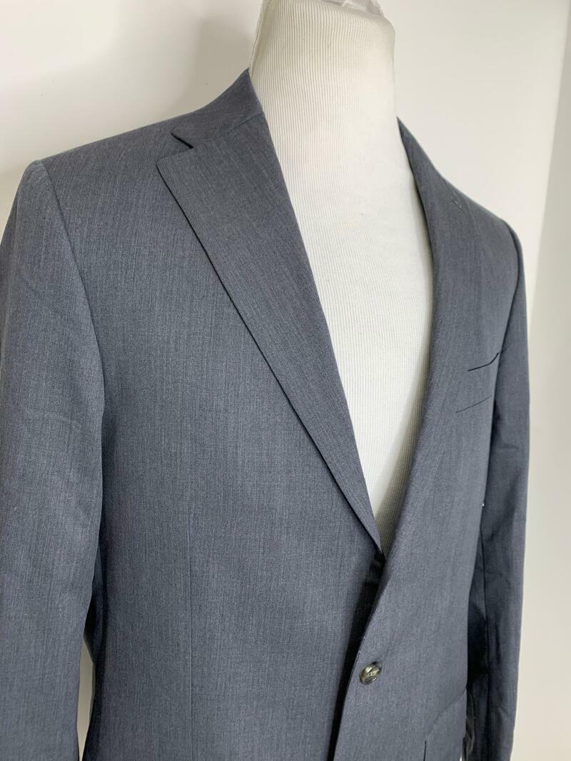 Hart Schaffner & Marx Mens 46L 44L Gray Chicago Fit Suit Jacket Blazer