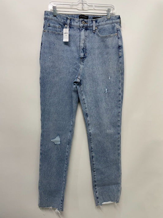 Banana Republic Women's 31 Long The Slim Jean Light Stone Wash Blue Stretch NWT