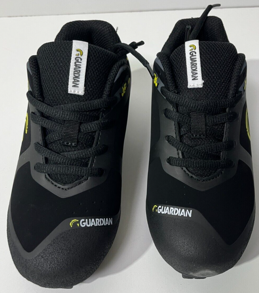 Guardian Youth Size 2 Blaze Lime Lace Up Low Top Baseball & Softball Cleat Black
