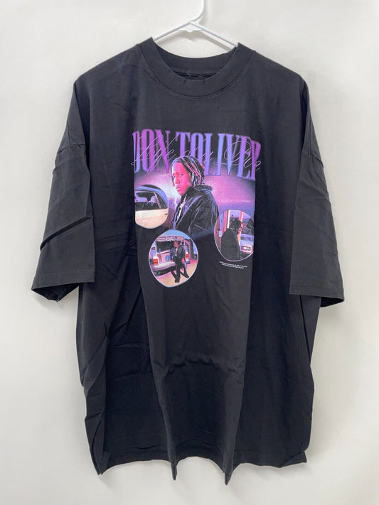 Don Toliver Mens 2XL Life of a Don Tour T-Shirt L.O.A.D Tee Black Short Sleeve