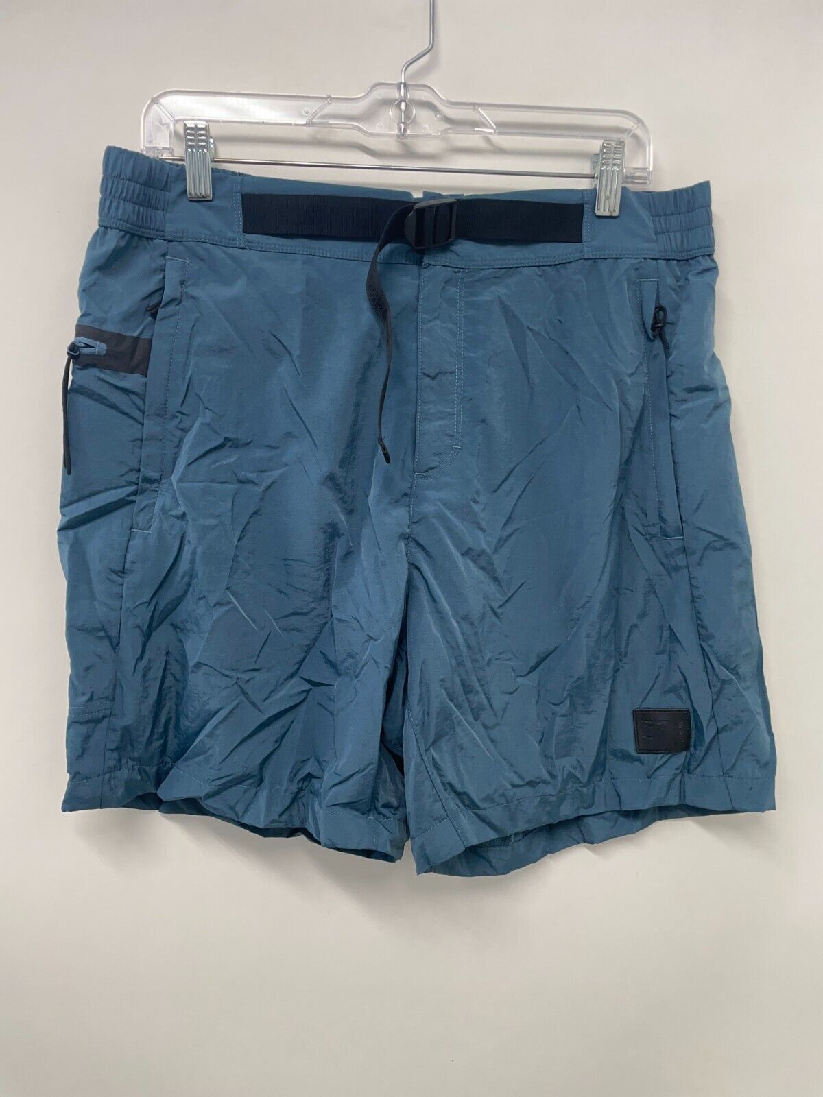 Gymshark Mens XL Retake Woven Shorts Tuscan Teal Zip Pockets Activewear A2A2O