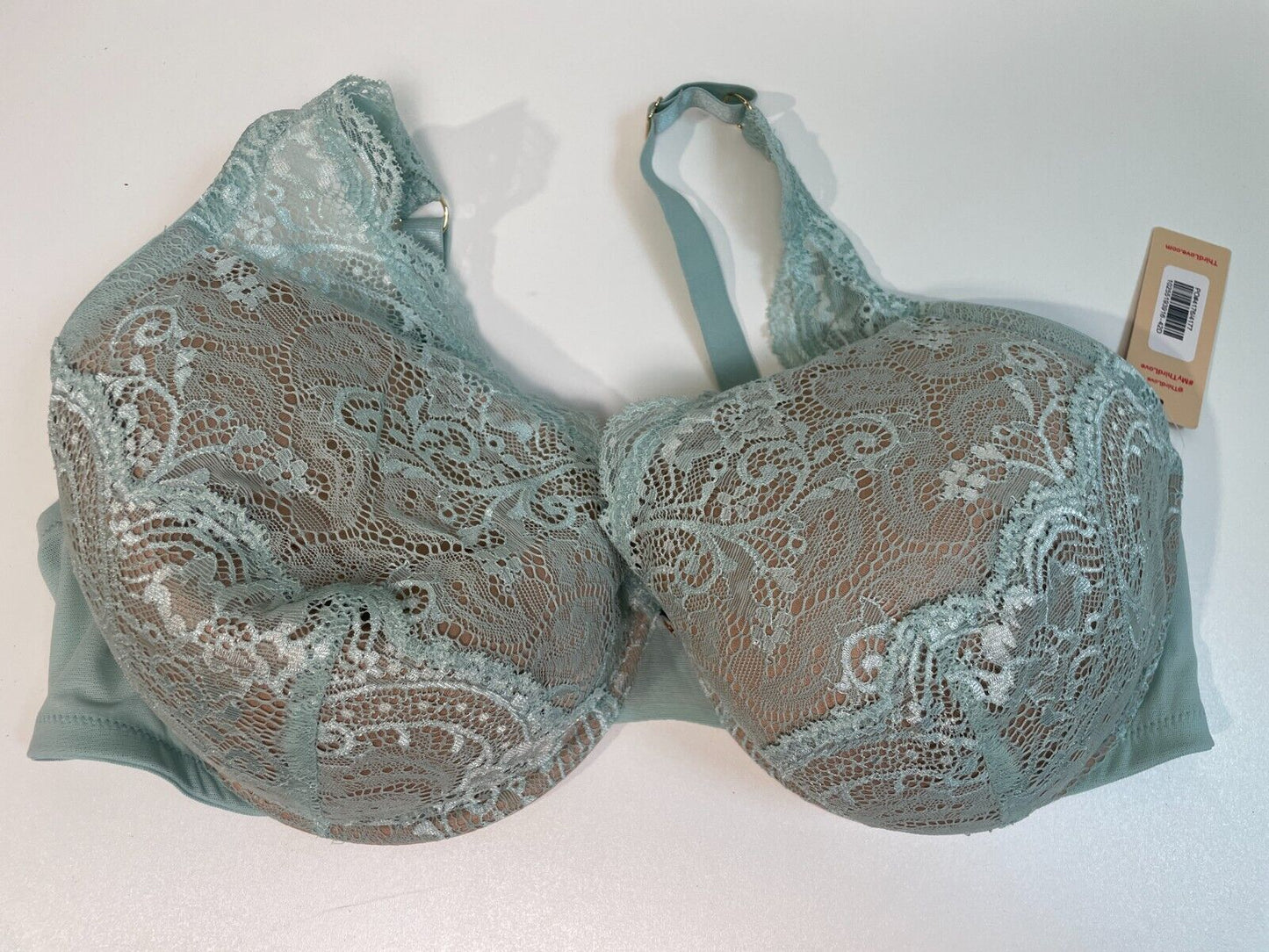 Third Love Womens 42D All Day Lace T-Shirt Bra Teal 10255193916