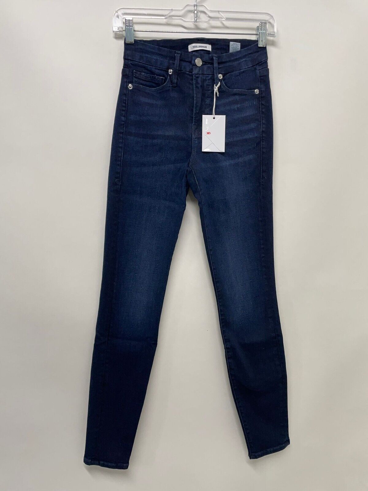 Good American Womens 0 Always Fits Good Legs Blue 224 Skinny Denim GL899T