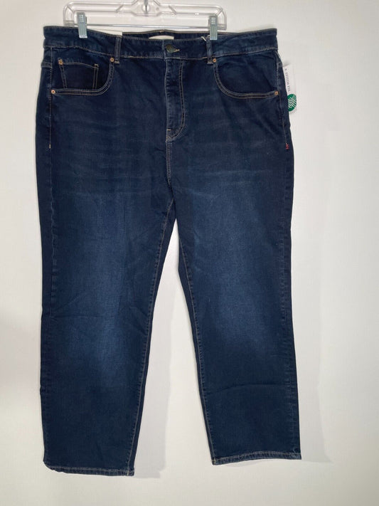 Warp + Weft Mens 42x30 ORD Chicago Straight Fit Comfort Stretch Jeans Indigo