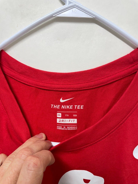 Nike Men's XXL Everyday Classic Team RWB 'Eagle Tee Red Short Sleeve Dri-FIT NEW