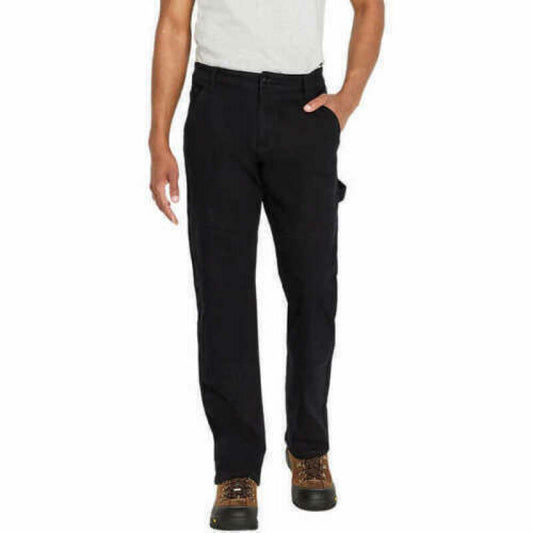 Caterpillar CAT Mens 42x32 Black Work Pant Double Knee Tools Gusseted Crotch NWT