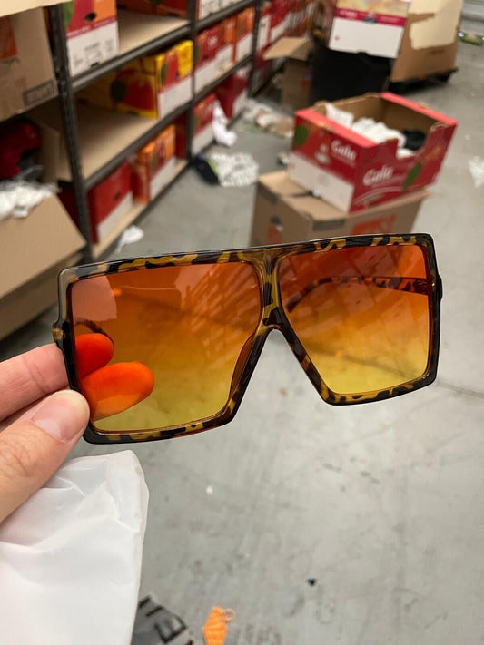 Lot of 58 Square Oversized Gradient UV Protection Sunglasses Wholesale Resale