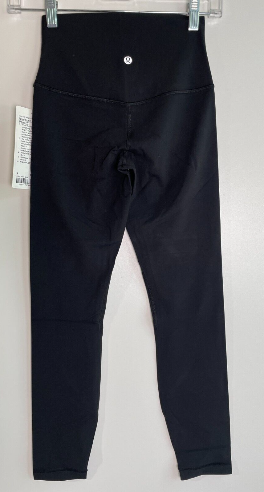 Lululemon Womens 4 Align High-Rise Leggings 25" Black Yoga Training LW5CT3S