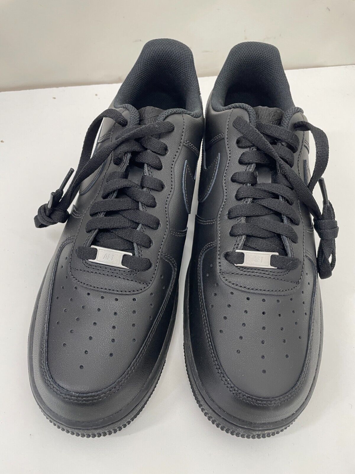 Nike Air Force 1 Mens 11 Supreme 07 Low Top Sneakers Triple Black 315100-001