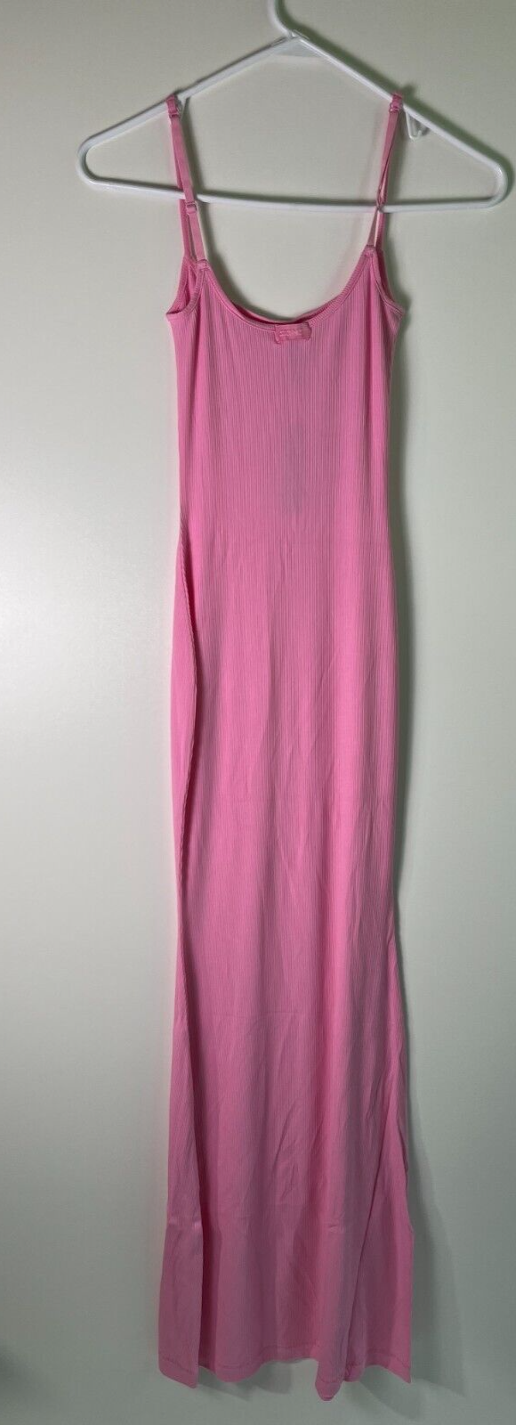 SKIMS Women's S Soft Lounge Long Slip Maxi Dress Cotton Candy Pink AP-DRS-0596