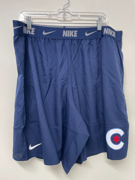Nike Mens 3XL Chicago Cubs City Connect Woven Short Navy 9" Official Comfort NWT