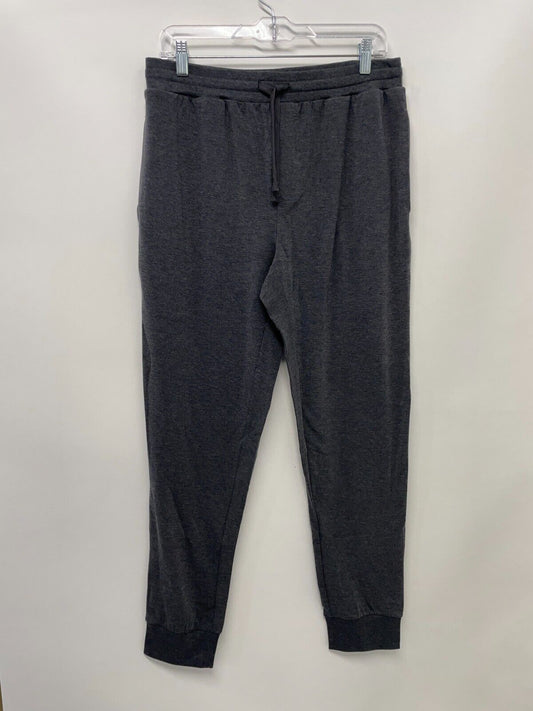 Fresh Clean Threads Mens L Day Off Jogger Charcoal Gray Ribbed Hem Stretch Pants