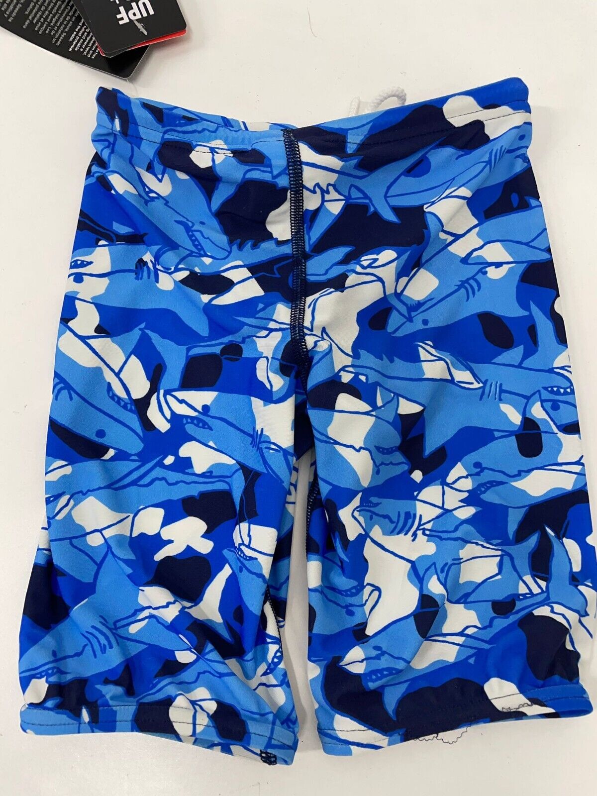 Speedo Boys Youth Kids 5 Printed Jammer Swimsuit Trunk Alaskan Blue