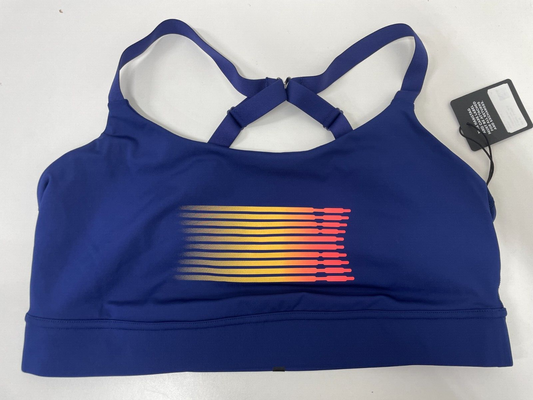 Savage X Fenty Women's Plus 3X Band-It Low-Impact Sports Bra Indigo Off Blue NWT