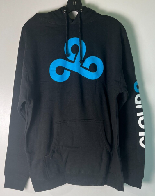 Cloud9 Men's M E-Sports Merch Graphic Pullover Hoodie Black Long Sleeve Unisex