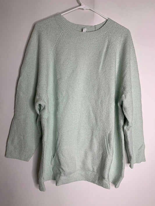 J Jill Pure Jill Womens XL Soft Pear Green Cozy Concepts Pullover Sweater