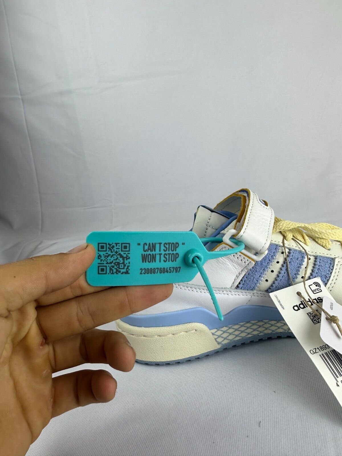 Adidas Mens 5 Forum 84 LG Blue White Clear Sky Skate Shoes Sneaker GZ1893 UNC